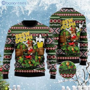 Brewdolph Reindeer Beer Lover Christmas Ugly Christmas Sweaterproduct photo 1