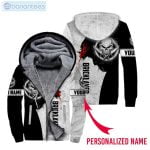 Bricklayer Custom Name All Over Print Fleece Zip Hoodieproduct photo 1