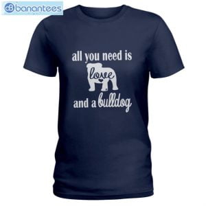 Bulldog All I Need Is Love And A Bulldog T-Shirt Long Sleeve Tee Product Photo 2