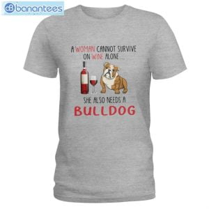 bulldog and wine she also needs a bulldog t shirt long sleeve tee 2 300x300 image Bulldog And Wine She Also Needs A Bulldog T-Shirt Long Sleeve Tee Product Photo 3