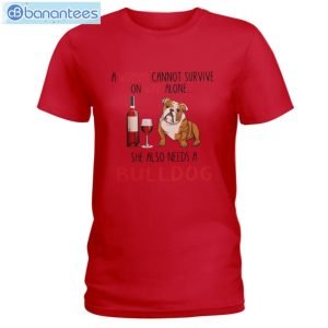 bulldog and wine she also needs a bulldog t shirt long sleeve tee 4 300x300 image Bulldog And Wine She Also Needs A Bulldog T-Shirt Long Sleeve Tee Product Photo 5