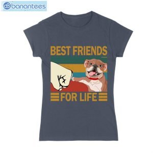 Bulldog Best Friends For Life Vintage T-Shirt Long Sleeve Tee Product Photo 2