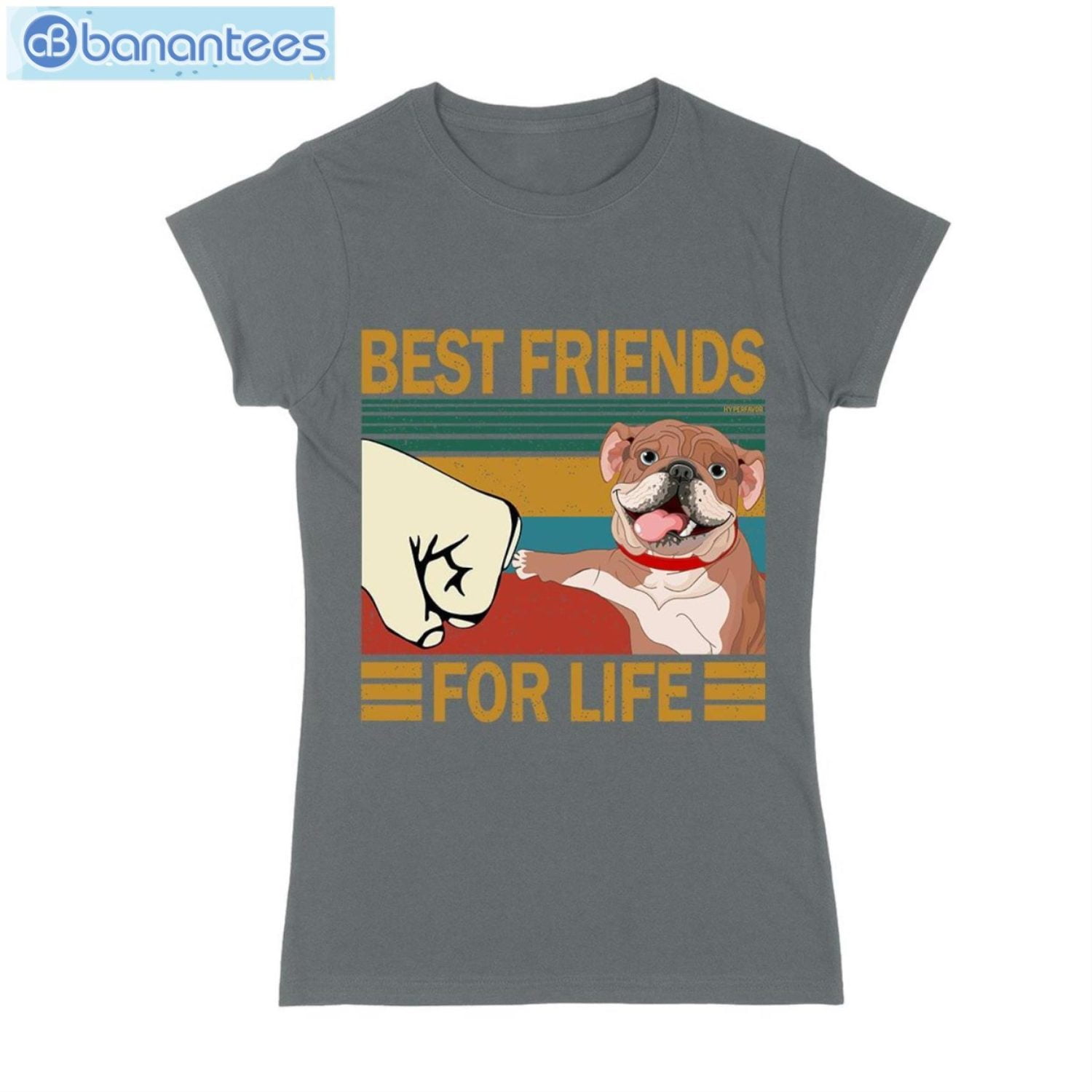 Bulldog Best Friends For Life Vintage T-Shirt Long Sleeve Tee Bulldog Best Friends For Life Vintage T-Shirt Long Sleeve Tee Product Photo 3