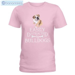 Bulldog Easily Distracted T-Shirt Long Sleeve Tee Product Photo 5