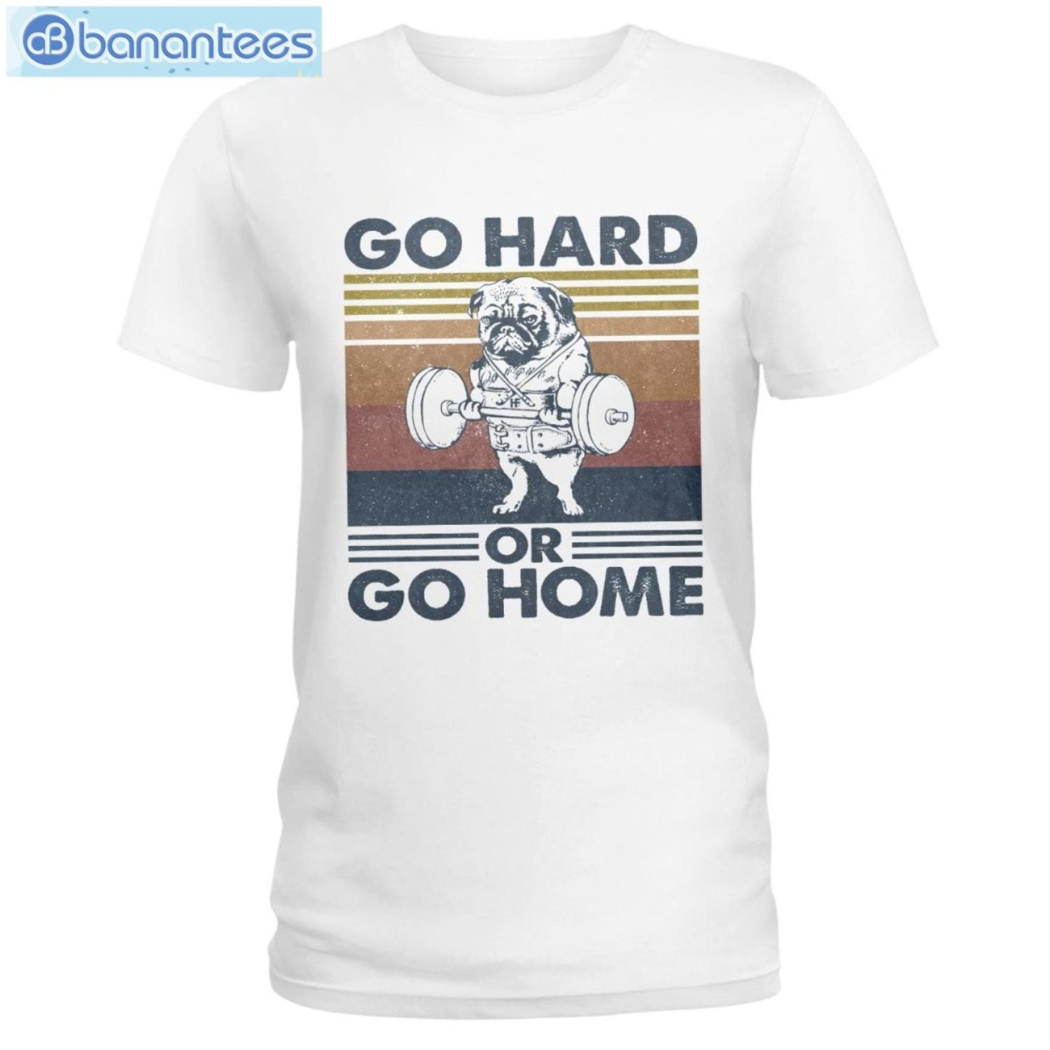Bulldog Go Hard Or Go Home T-Shirt Long Sleeve Tee Bulldog Go Hard Or Go Home T-Shirt Long Sleeve Tee Product Photo 1