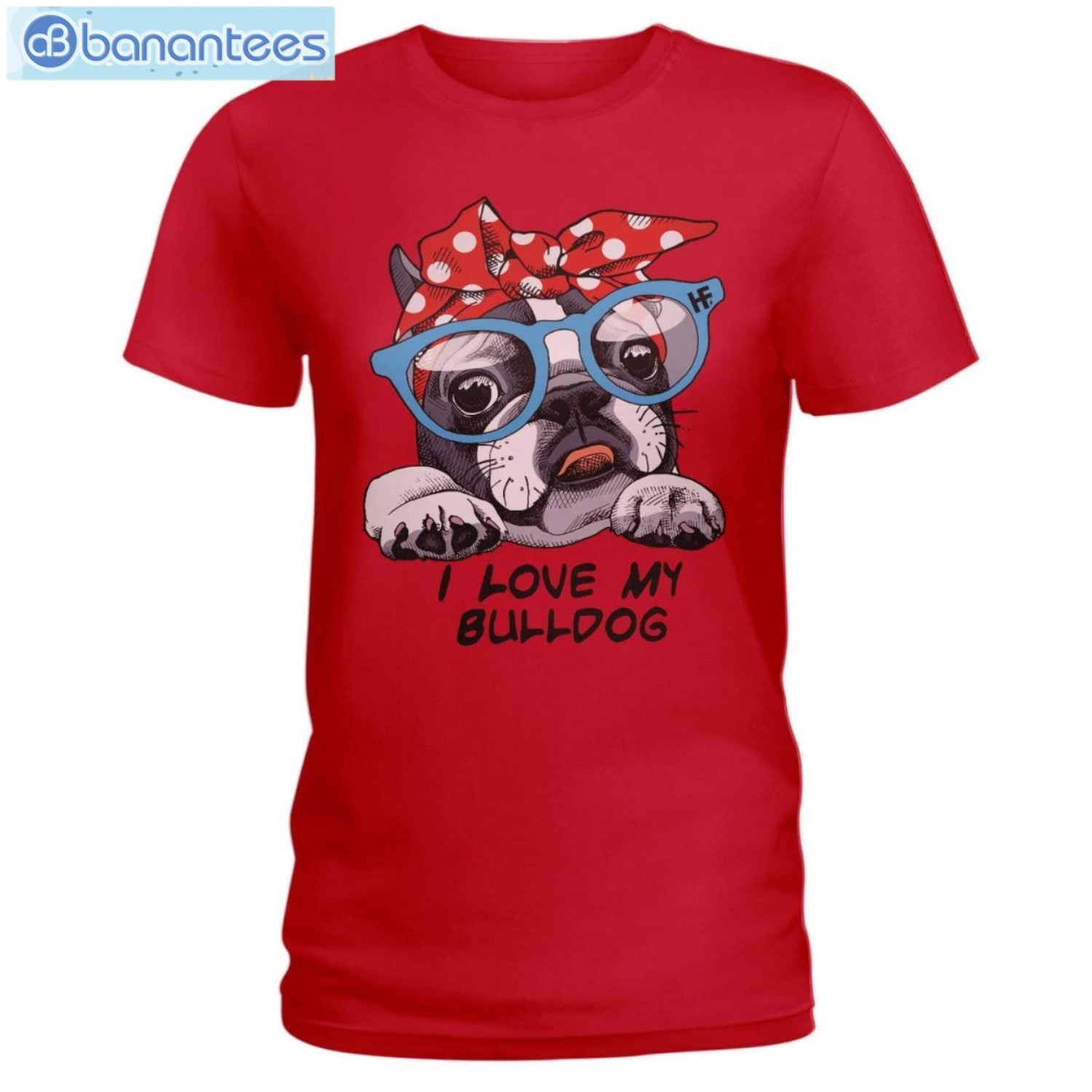 Bulldog I Love My Bulldog T-Shirt Long Sleeve Tee Bulldog I Love My Bulldog T-Shirt Long Sleeve Tee Product Photo 5