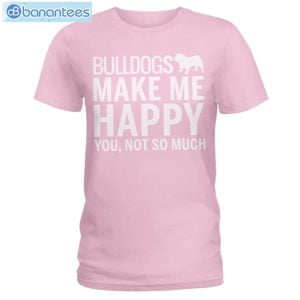 bulldog makes me happy t shirt long sleeve tee 4 300x300 image Bulldog Makes Me Happy T-Shirt Long Sleeve Tee Product Photo 5