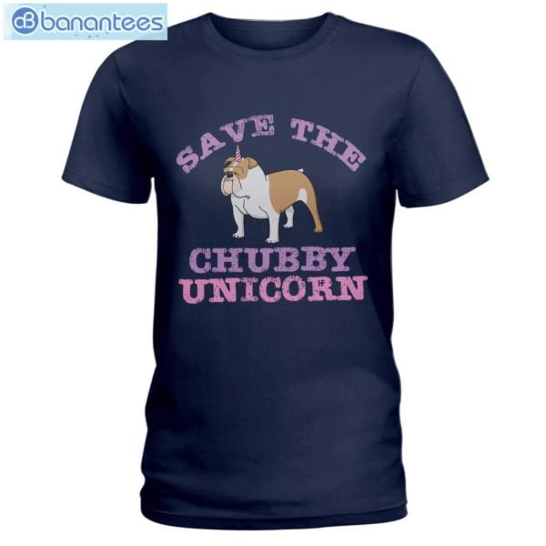 Bulldog Save The Chubby Unicorn T-Shirt Long Sleeve Tee Product Photo 2