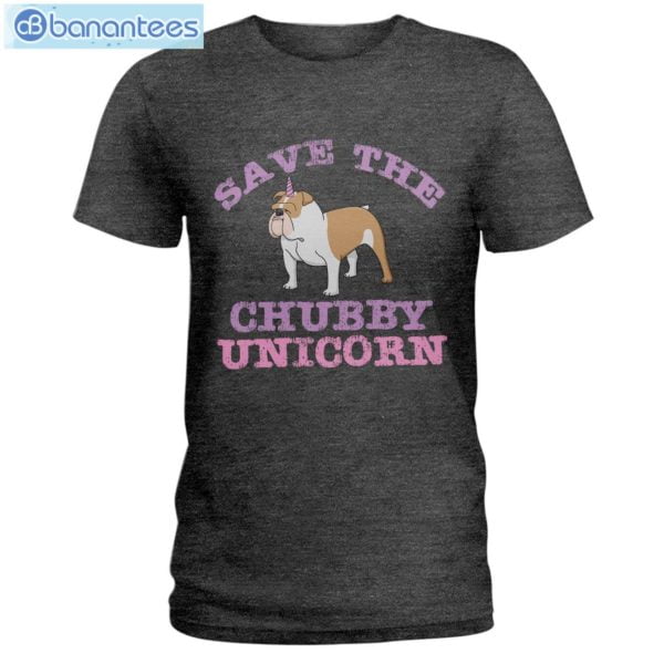 Bulldog Save The Chubby Unicorn T-Shirt Long Sleeve Tee Product Photo 3