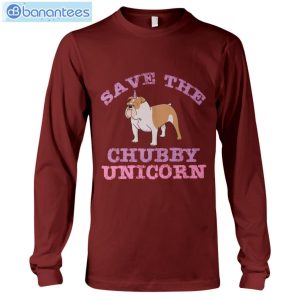Bulldog Save The Chubby Unicorn T-Shirt Long Sleeve Tee Product Photo 9