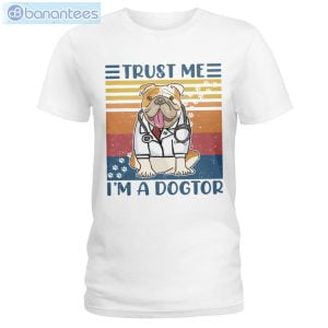 Bulldog Trust Me I'm A Dogtor T-Shirt Long Sleeve Tee Product Photo 1