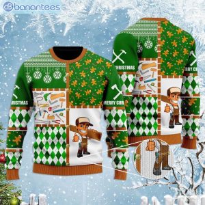 Carpenter Lover Gingerbred Man Ugly Christmas Sweaterproduct photo 1