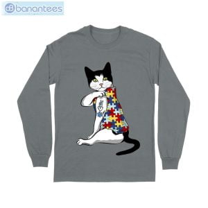cat autism awareness peace love t shirt long sleeve tee 5 300x300 image Cat Autism Awareness Peace Love T-Shirt Long Sleeve Tee Product Photo 6