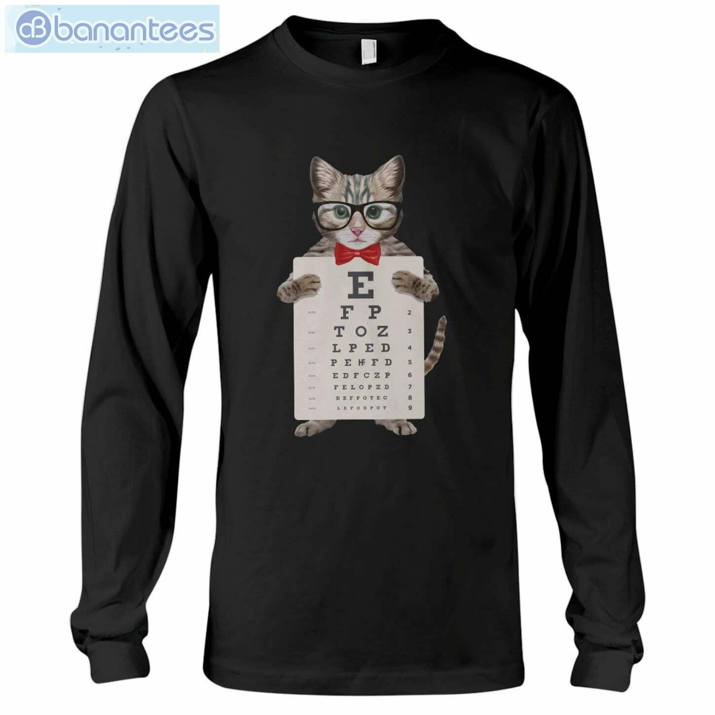 Cat Eye Chart T-Shirt Long Sleeve Tee Cat Eye Chart T-Shirt Long Sleeve Tee Product Photo 6