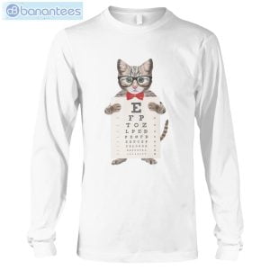 cat eye chart t shirt long sleeve tee 6 300x300 image Cat Eye Chart T-Shirt Long Sleeve Tee Product Photo 7