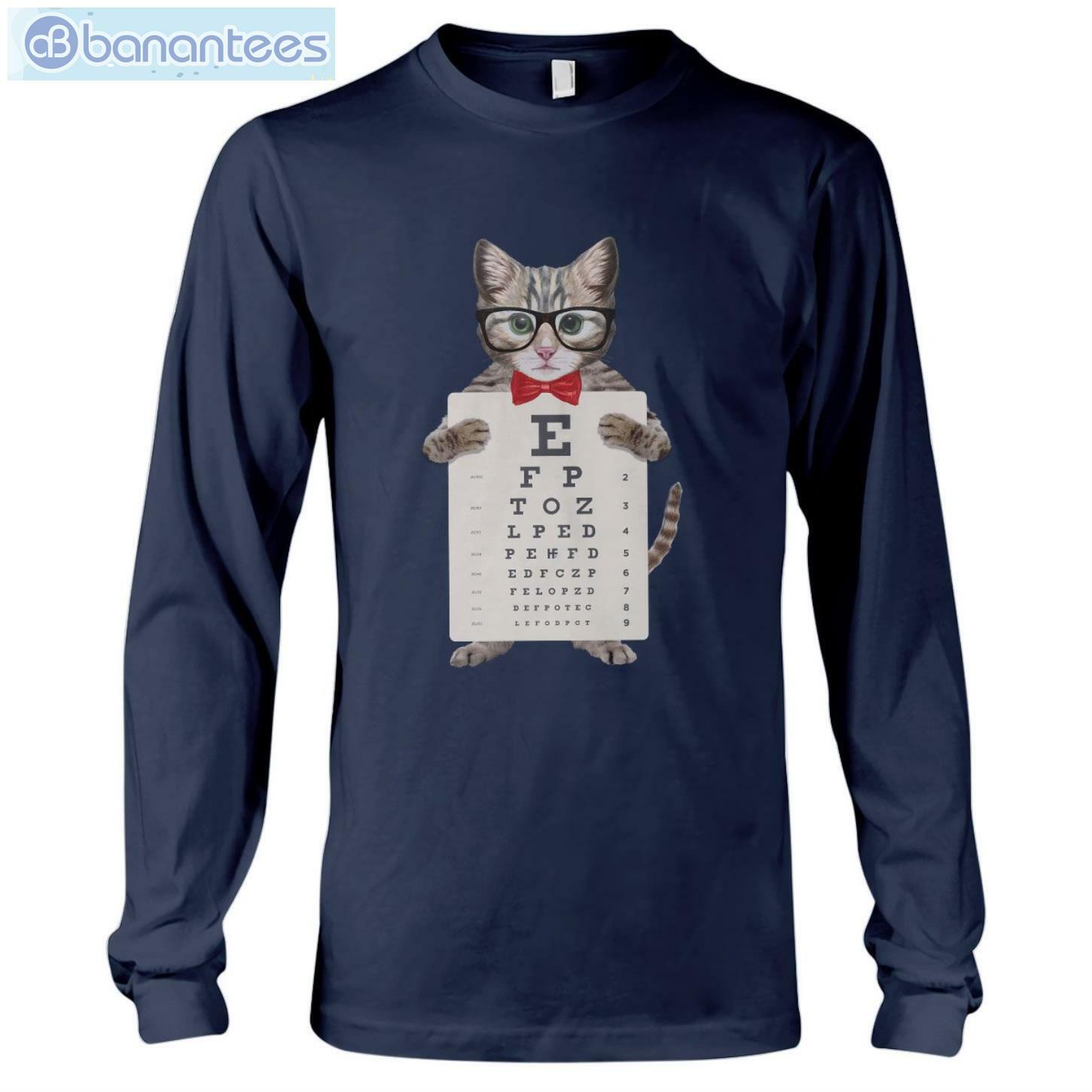Cat Eye Chart T-Shirt Long Sleeve Tee Cat Eye Chart T-Shirt Long Sleeve Tee Product Photo 9