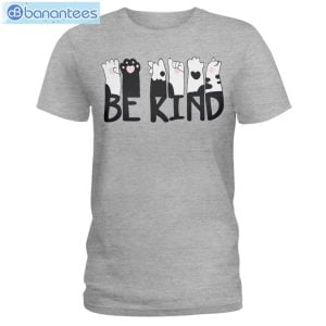 Cat Hand Be Kind T-Shirt Long Sleeve Tee Product Photo 2