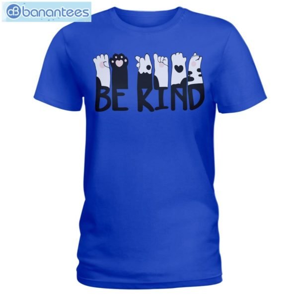 Cat Hand Be Kind T-Shirt Long Sleeve Tee Product Photo 3