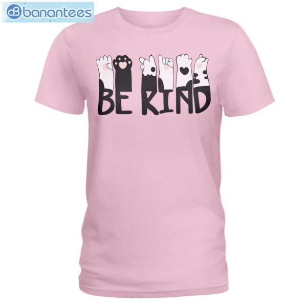 Cat Hand Be Kind T-Shirt Long Sleeve Tee Product Photo 4