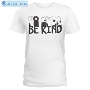 Cat Hand Be Kind T-Shirt Long Sleeve Tee Product Photo 1