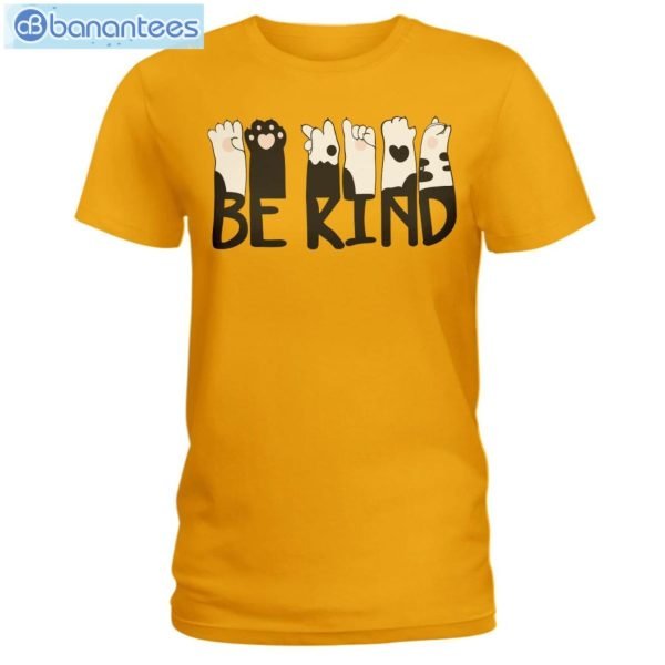 Cat Hand Be Kind T-Shirt Long Sleeve Tee Product Photo 5