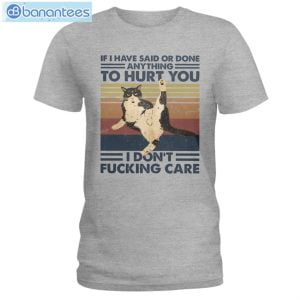 Cat I Don't Care T-Shirt Long Sleeve Tee Product Photo 2