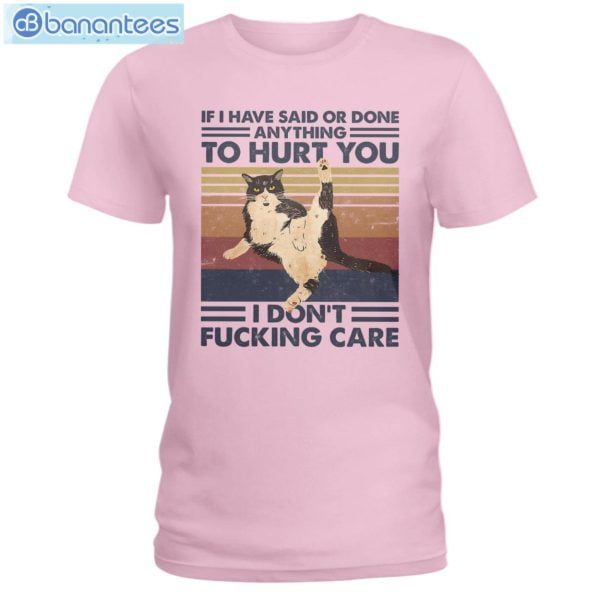 Cat I Don't Care T-Shirt Long Sleeve Tee Product Photo 3