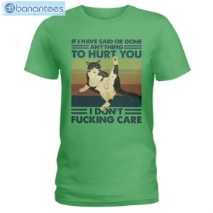 Cat I Don't Care T-Shirt Long Sleeve Tee Product Photo 4