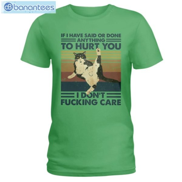 Cat I Don't Care T-Shirt Long Sleeve Tee Product Photo 4