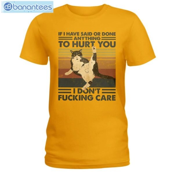 Cat I Don't Care T-Shirt Long Sleeve Tee Product Photo 5