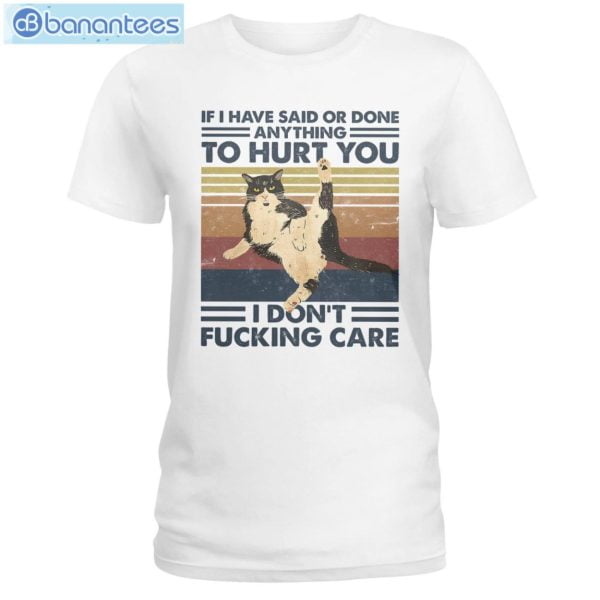 Cat I Don't Care T-Shirt Long Sleeve Tee Product Photo 1