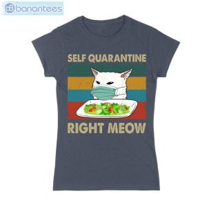 Cat Meme Quarantine T-Shirt Long Sleeve Tee Product Photo 2