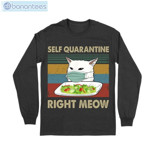 Cat Meme Quarantine T-Shirt Long Sleeve Tee Product Photo 4