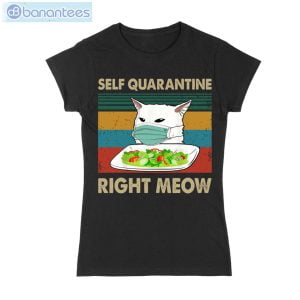 Cat Meme Quarantine T-Shirt Long Sleeve Tee Product Photo 1
