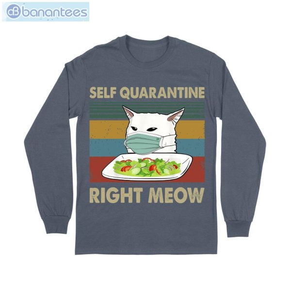 Cat Meme Quarantine T-Shirt Long Sleeve Tee Product Photo 5