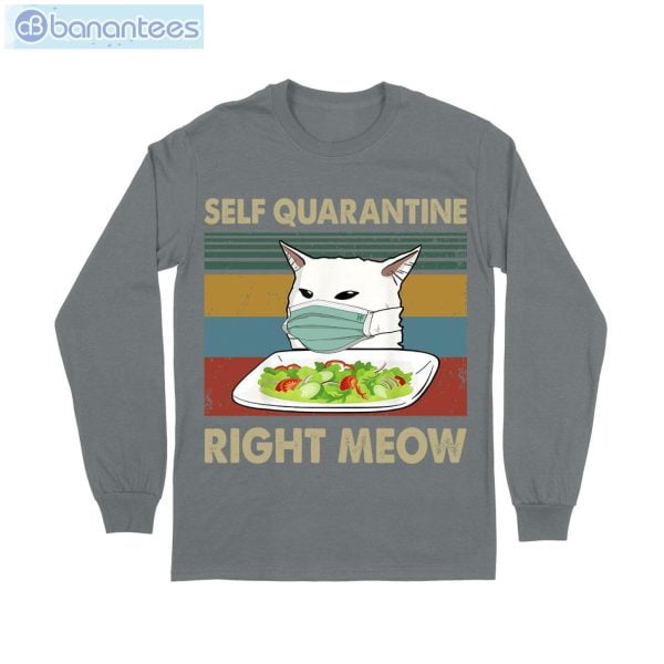 Cat Meme Quarantine T-Shirt Long Sleeve Tee Product Photo 6