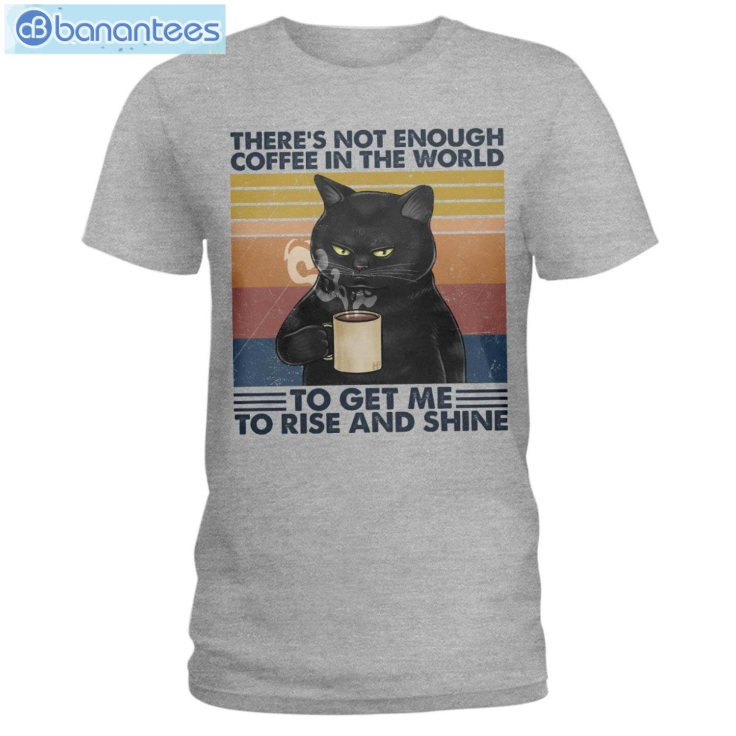Cat Not Enough Coffee In The World T-Shirt Long Sleeve Tee Cat Not Enough Coffee In The World T-Shirt Long Sleeve Tee Product Photo 2