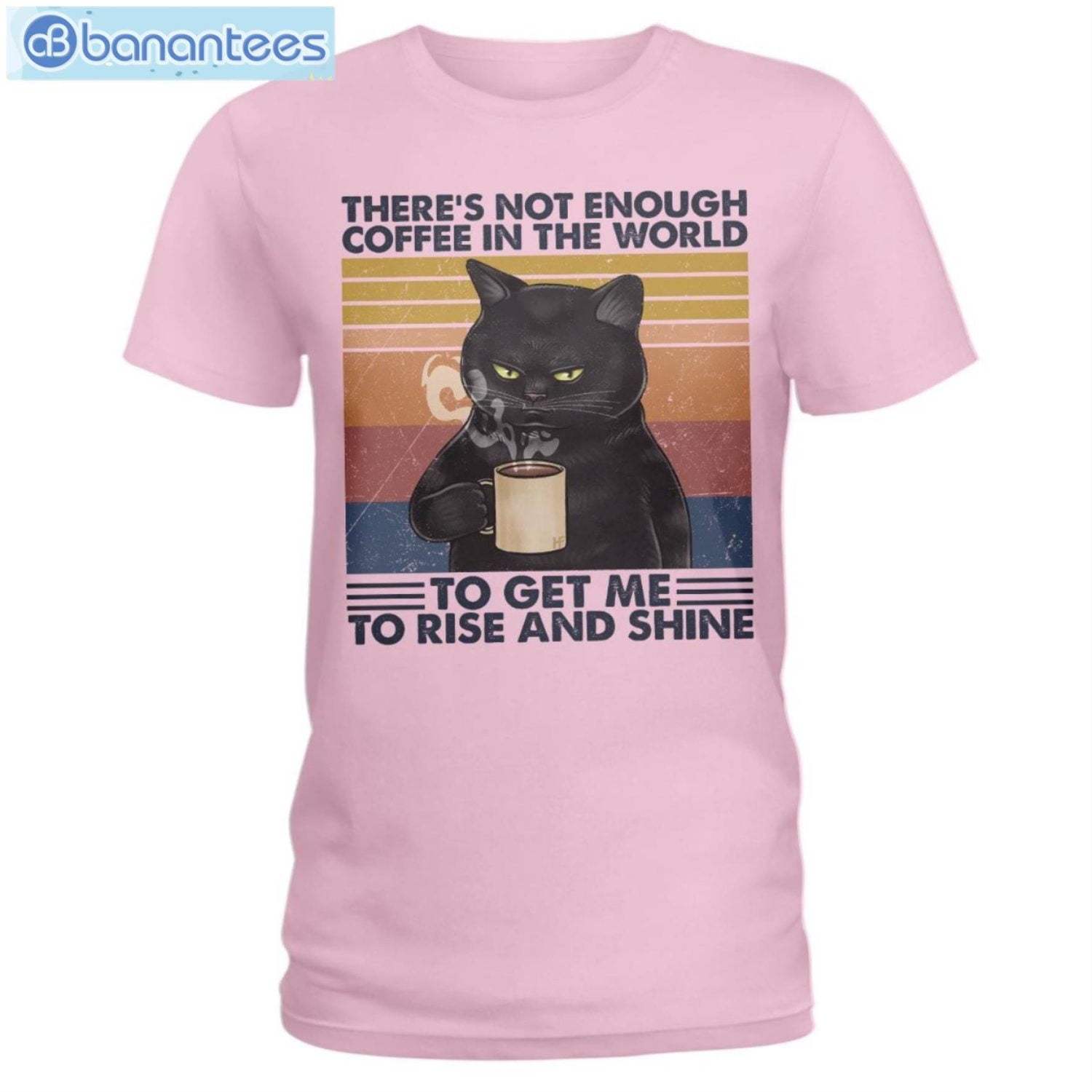 Cat Not Enough Coffee In The World T-Shirt Long Sleeve Tee Cat Not Enough Coffee In The World T-Shirt Long Sleeve Tee Product Photo 3
