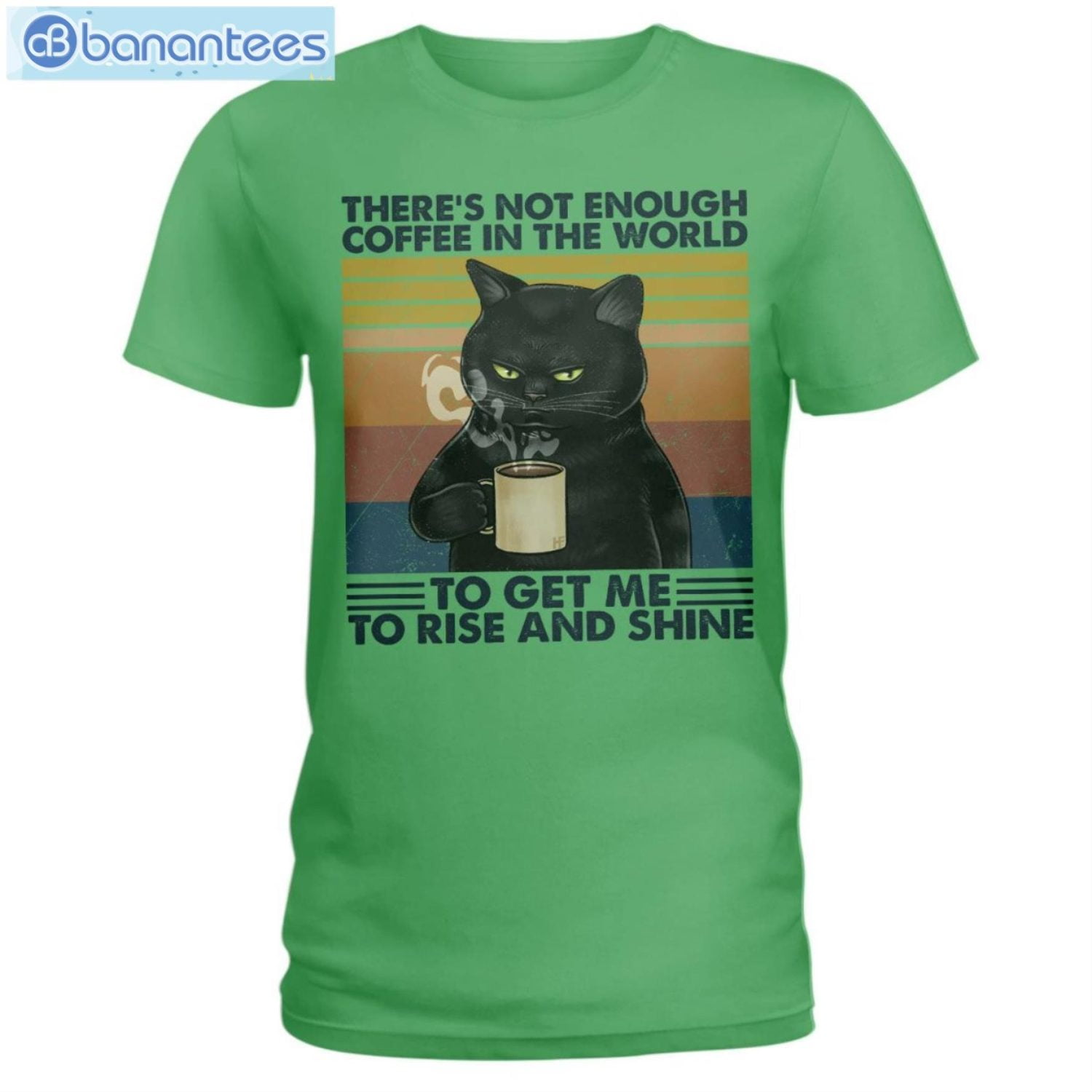 Cat Not Enough Coffee In The World T-Shirt Long Sleeve Tee Cat Not Enough Coffee In The World T-Shirt Long Sleeve Tee Product Photo 4