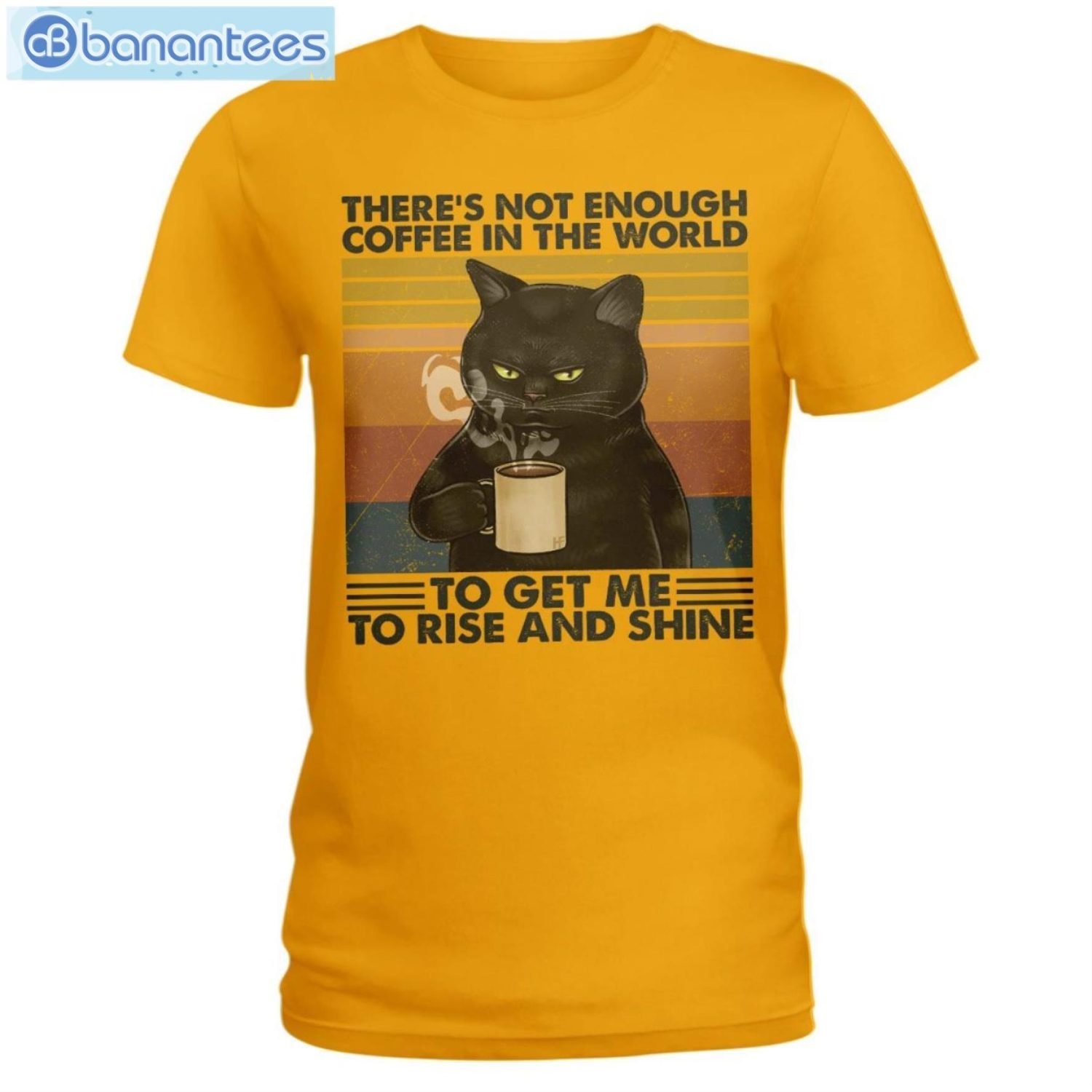 Cat Not Enough Coffee In The World T-Shirt Long Sleeve Tee Cat Not Enough Coffee In The World T-Shirt Long Sleeve Tee Product Photo 5