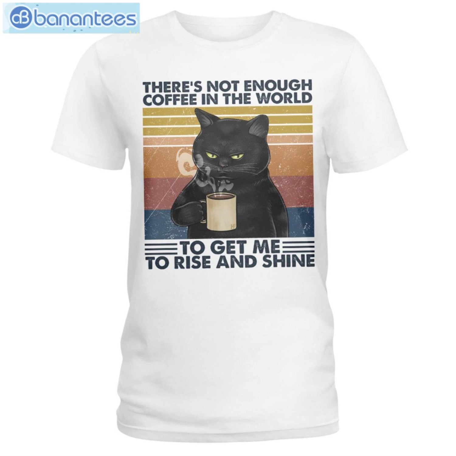 Cat Not Enough Coffee In The World T-Shirt Long Sleeve Tee Cat Not Enough Coffee In The World T-Shirt Long Sleeve Tee Product Photo 1