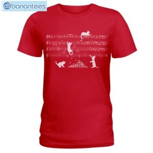 Cat Playing Piano T-Shirt Long Sleeve Tee Product Photo 2