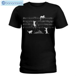 Cat Playing Piano T-Shirt Long Sleeve Tee Product Photo 1