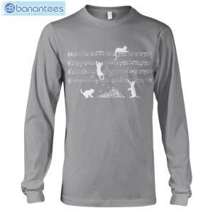 Cat Playing Piano T-Shirt Long Sleeve Tee Product Photo 6