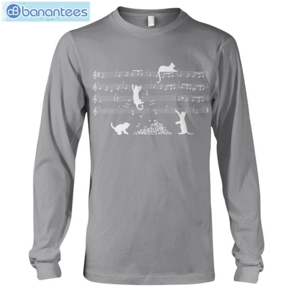 Cat Playing Piano T-Shirt Long Sleeve Tee Product Photo 6