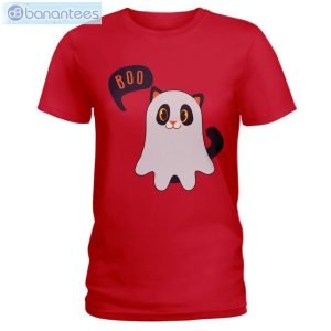 Cat Says Boo Halloween T-Shirt Long Sleeve Tee Product Photo 3