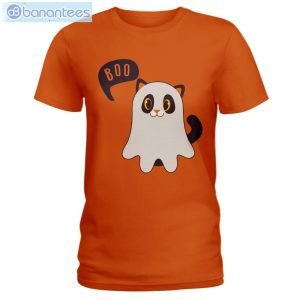 Cat Says Boo Halloween T-Shirt Long Sleeve Tee Product Photo 4