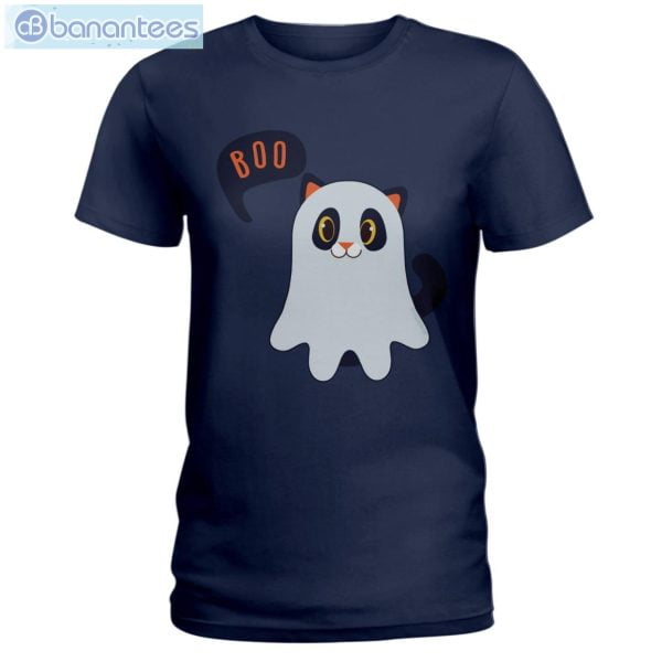 Cat Says Boo Halloween T-Shirt Long Sleeve Tee Product Photo 1