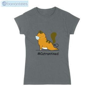 Cat Yoga Quarantine T-Shirt Long Sleeve Tee Product Photo 1