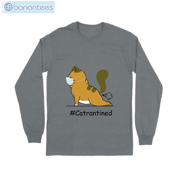 Cat Yoga Quarantine T-Shirt Long Sleeve Tee Product Photo 6